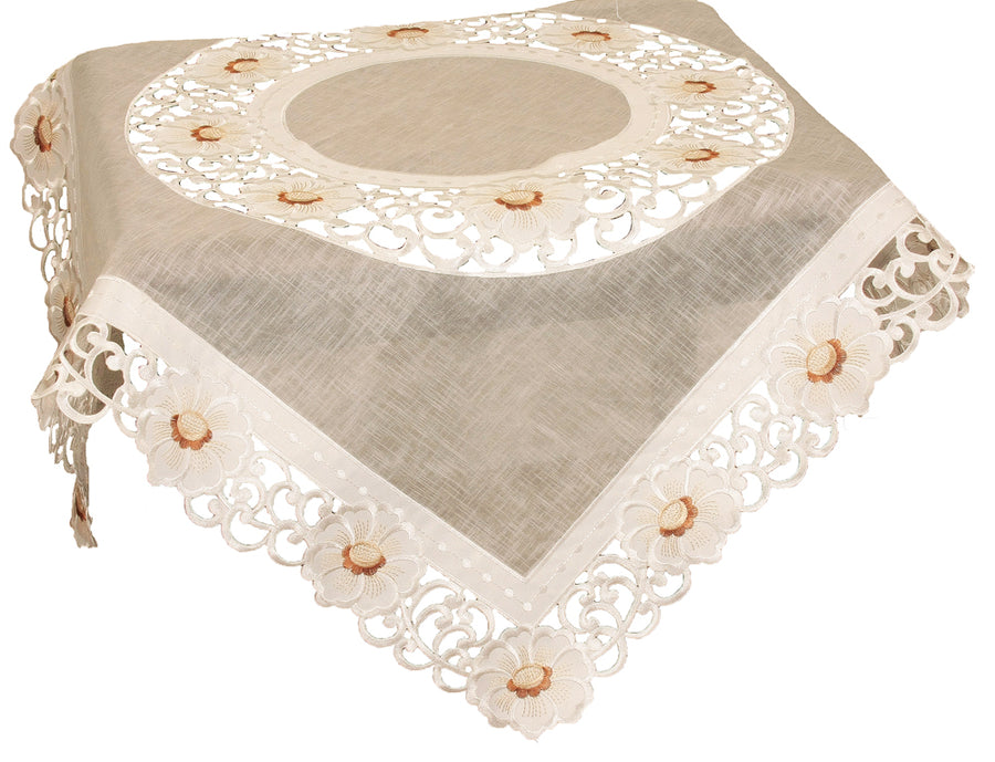 XD110702 Victorian Elegance Table Topper, 34"x34"