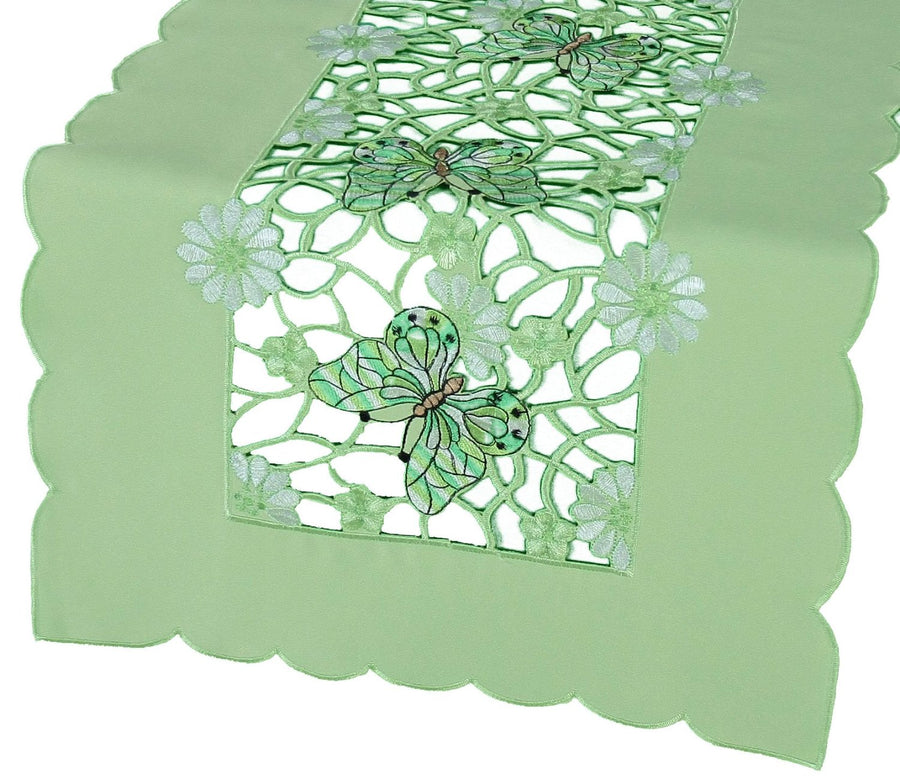 XD110728 Emerald Mariposa Table Runner