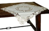 XD110733 Daisy Lace Table Topper,34"x34"