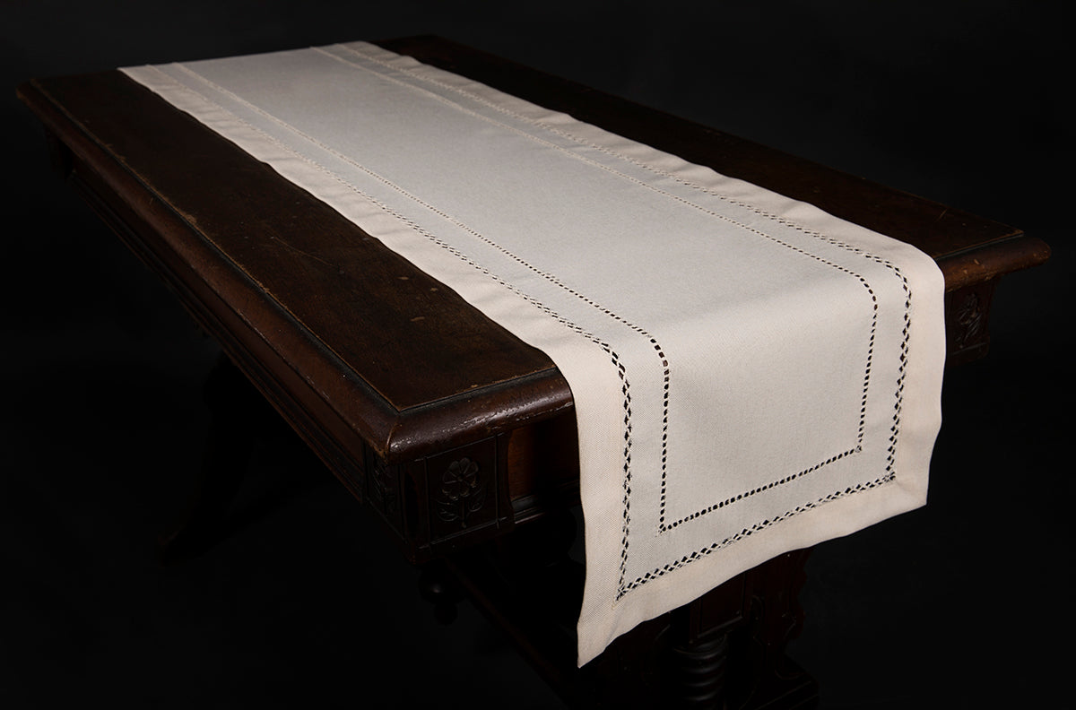Xia Home Fashions Double Hemstitch Table Runner 14x72 Inch Red