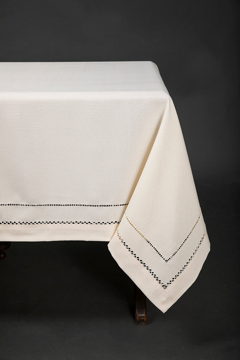 Xia Home Fashions Double Hemstitch Tablecloth 60x84 Inch Red