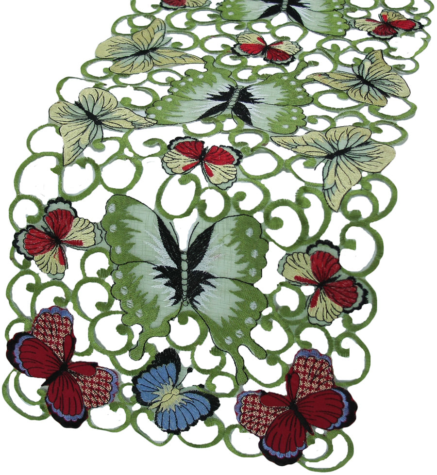 XD11181 Butterflies Table Runner