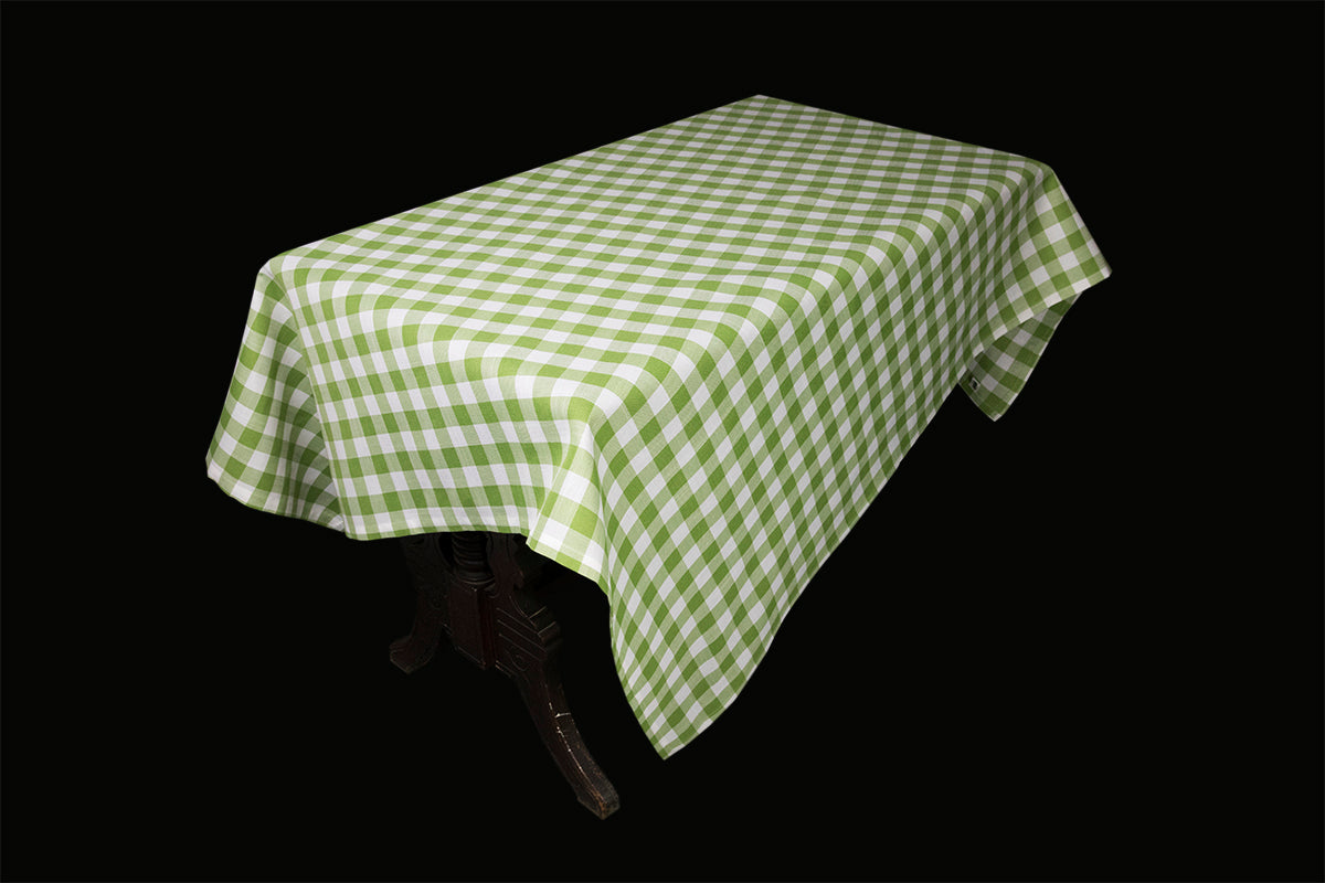 Xia Home Fashions Gingham Check Tablecloth 60x60 Inch Blue
