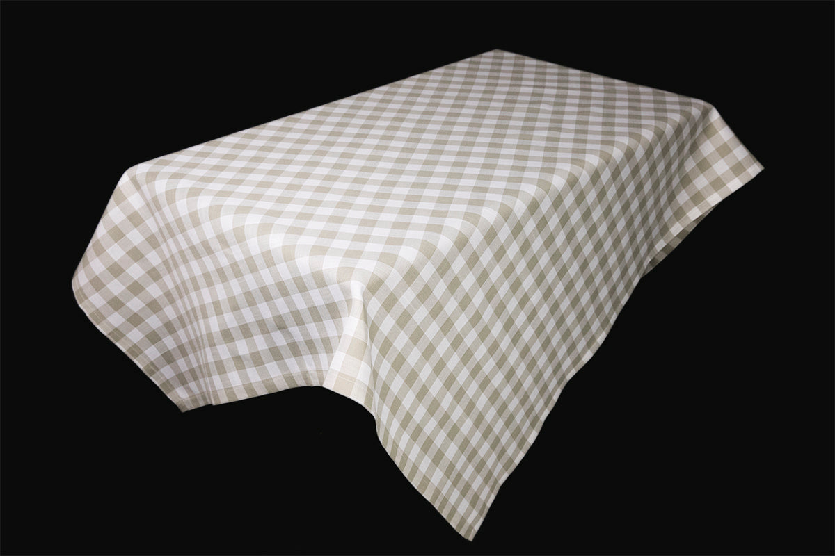 Xia Home Fashions Gingham Check Tablecloth 60x60 Inch Blue