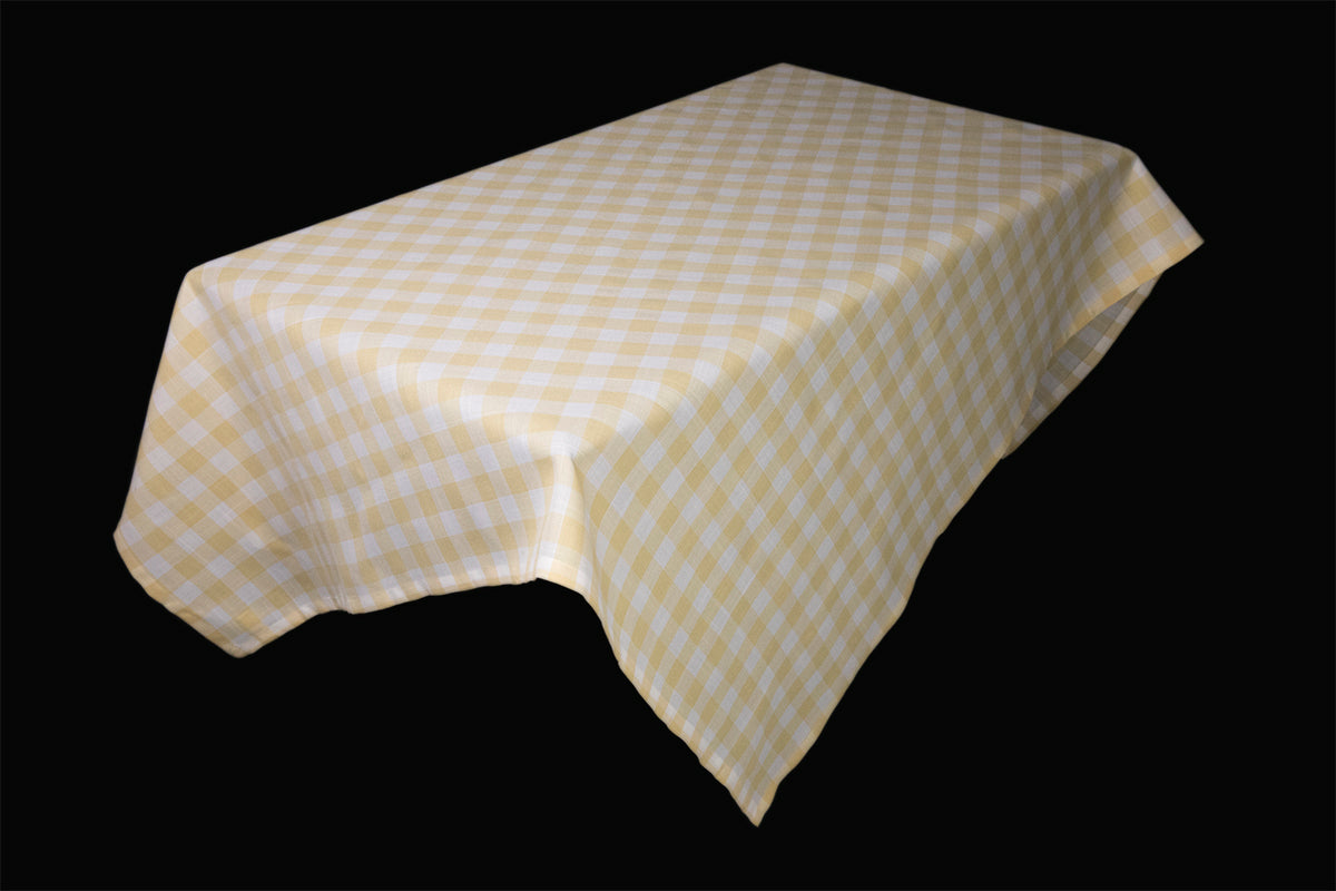 Xia Home Fashions Gingham Check Tablecloth 60x60 Inch Blue