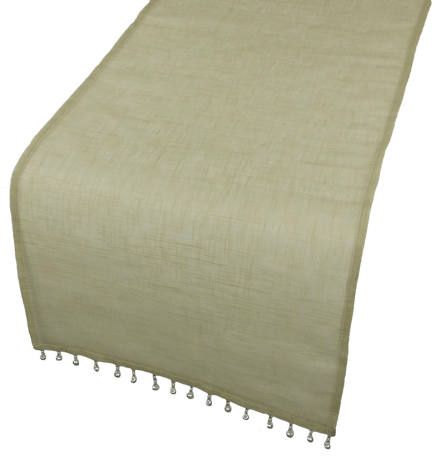 XD13187 Beaded Sheer Table Runner