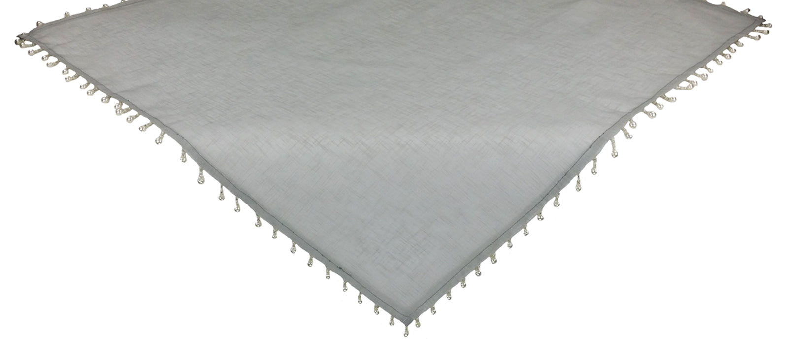Xia Home Fashions Sheer Beaded Table Topper 34x34 Gold