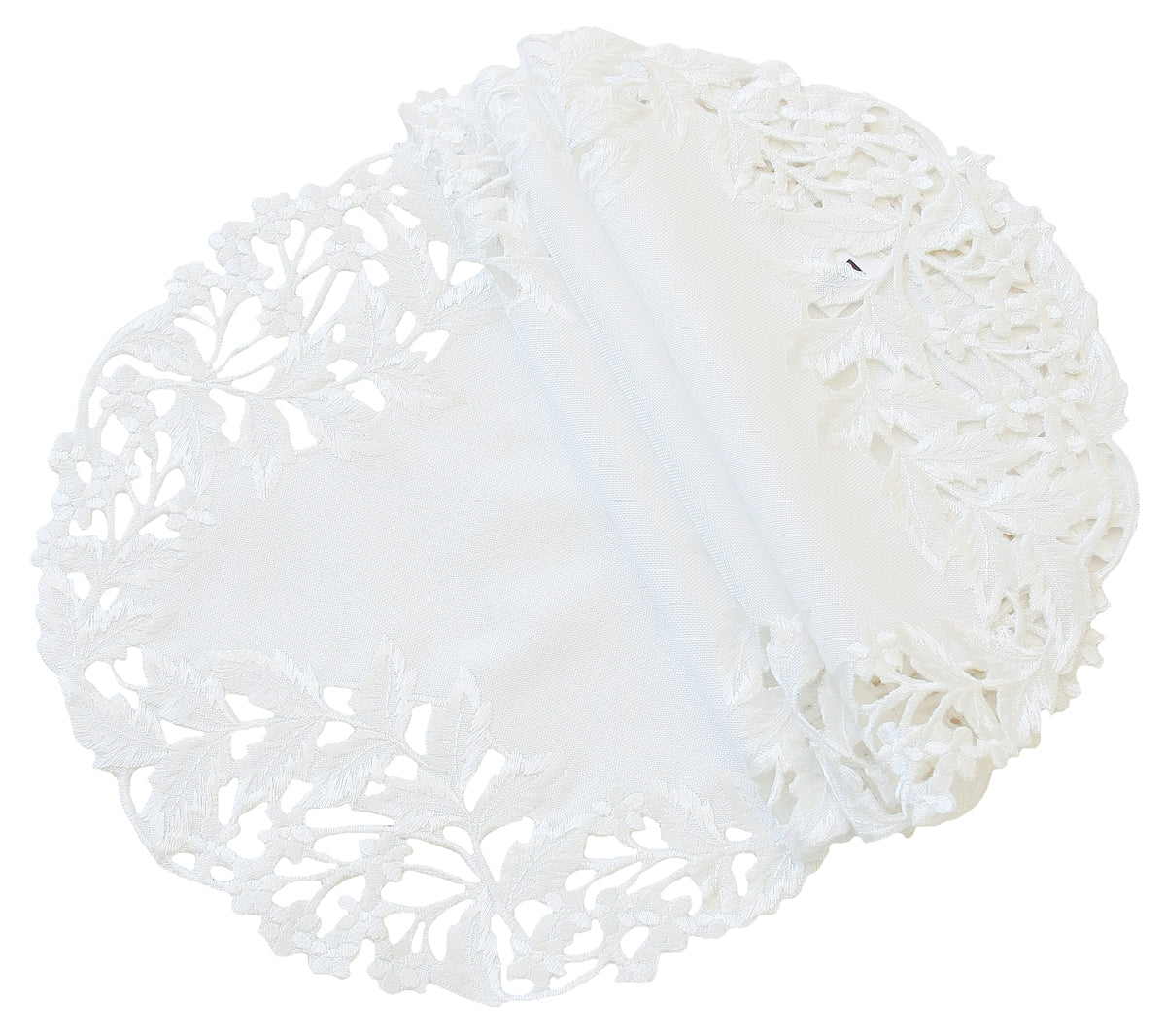 XD14025 Arietta Embroidered Doilies, Set of 4