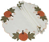 XD14983 Pumpkin Patch Round Placemats, 16", Set of 4