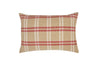 XD15012 Natural Linen Check Pillow,16"x24"