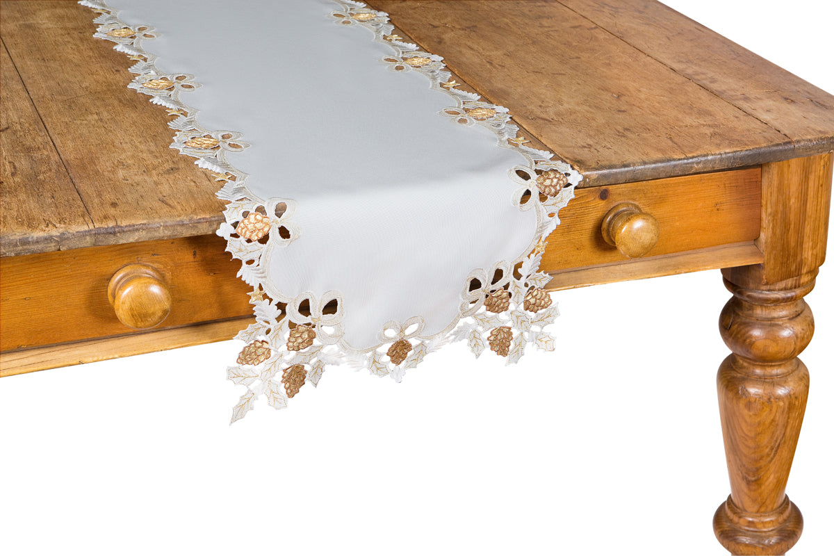 XD15807 Gilded Pines Table Runner 15x70