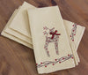 XD15814 Rustic Reindeer Tea Towels,16"x22", Set of 4