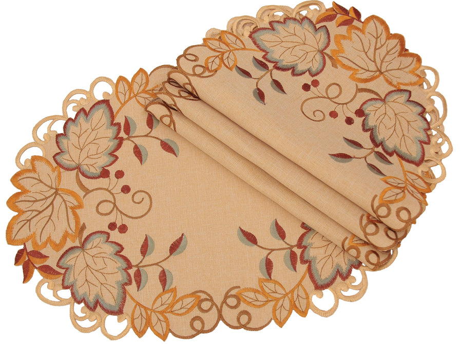 XD160901 Harvest Verdure Placemats, 13"x19", Set of 4