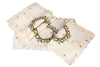 XD17103 Ribbon Wreath Placemats,13"x19", Set of 4