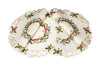 XD17103 Ribbon Wreath Placemats,15"Rnd, Set of 4