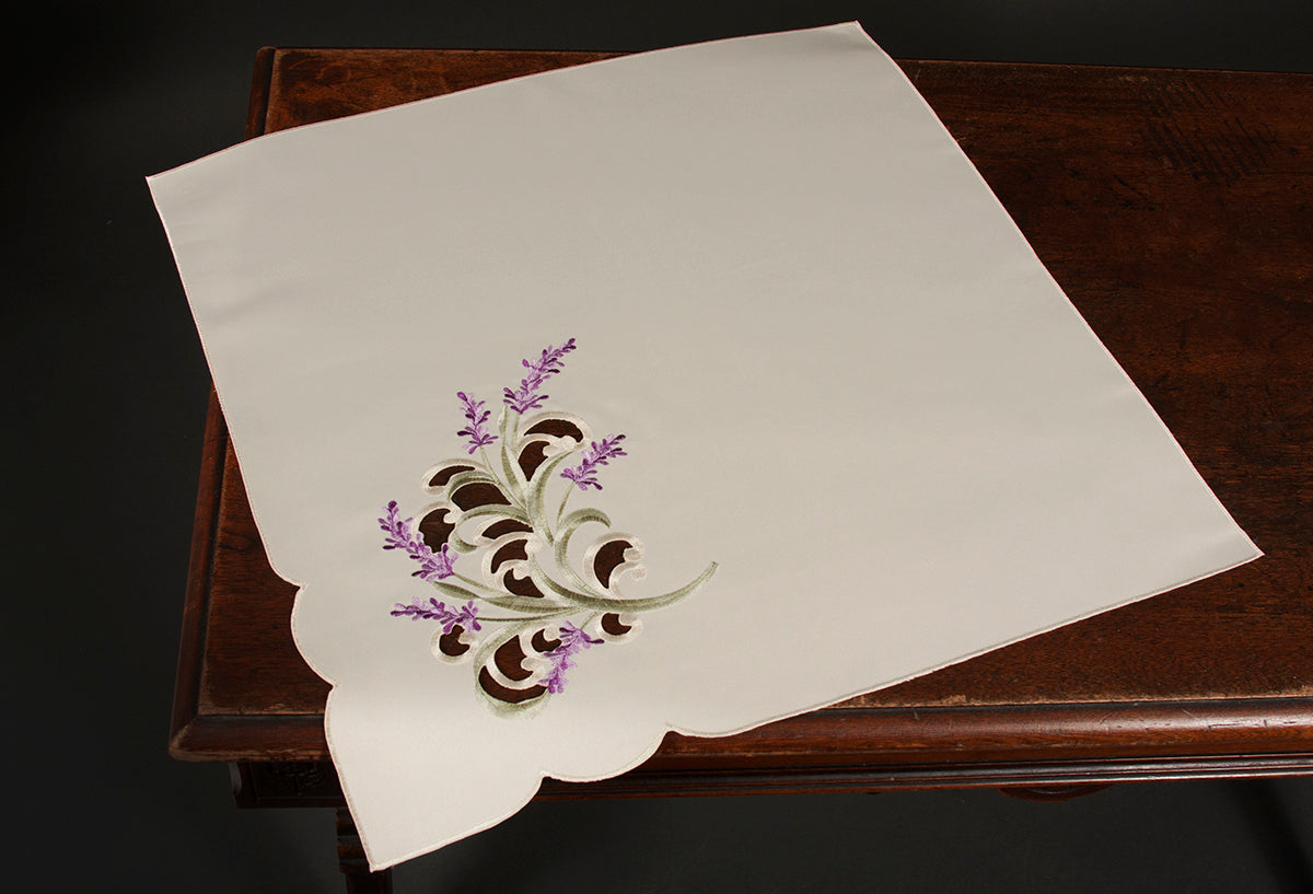XD17107 Lavender Lace Napkins,20"x20", Set of 4