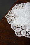 XD17190 Antebella Lace Placemats, 15"Rnd, Set of 4