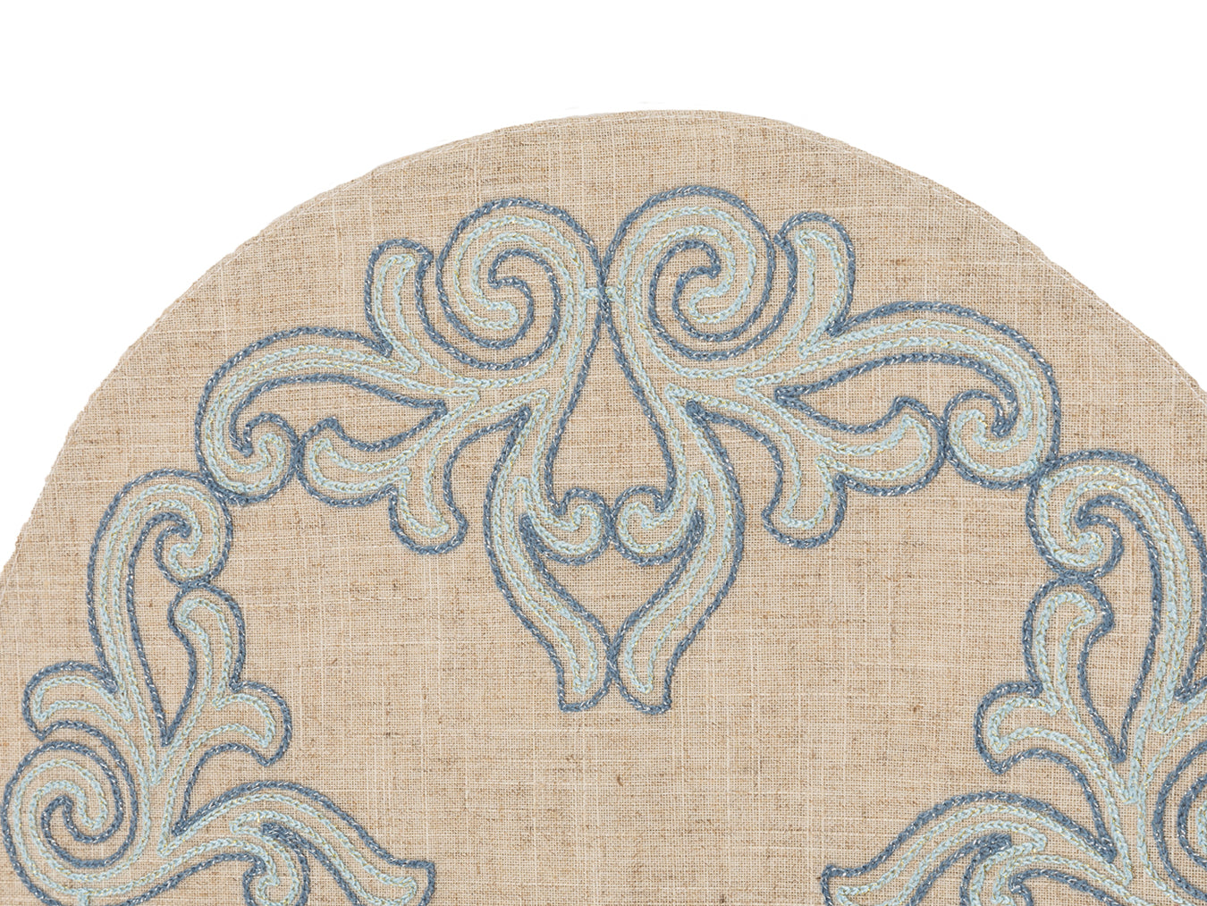 XD18113 Celeste Glistening Placemats, 16"Rnd, Set of 4