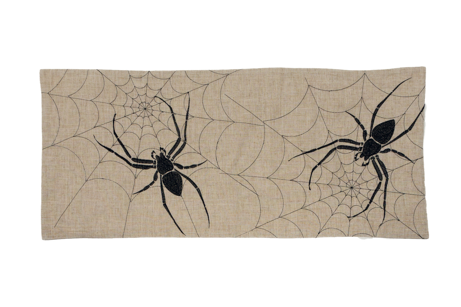 XD18803 Creepy Spider Table Runner 16x36 Natural