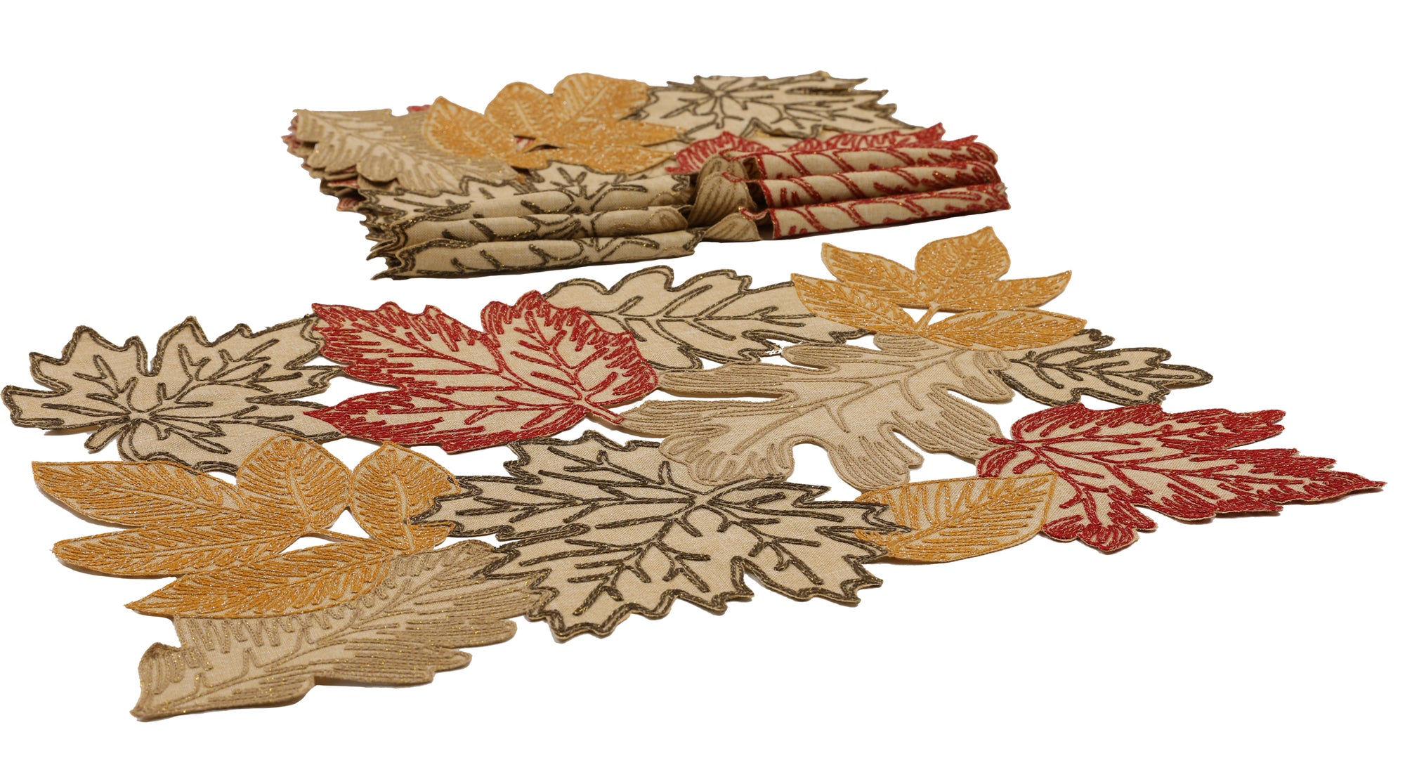XD18805 Autumn Leaves 14''x20'' Placemats, Set of 4