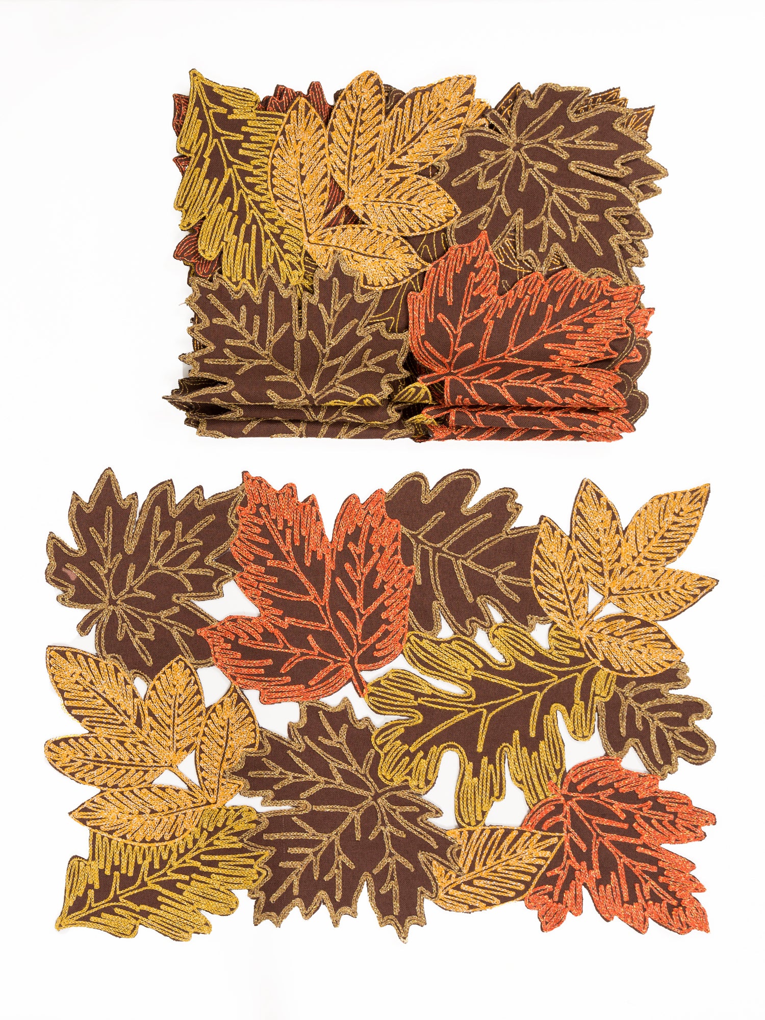 XD18805 Autumn Leaves 14''x20'' Placemats, Set of 4