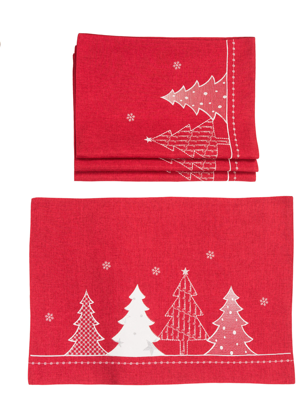 XD18902 Double Layer Placemats Set of 4 14x20 Dark Gray