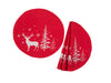 XD18905 Deer In Snowing Forest 16''Placemat, Set of 4