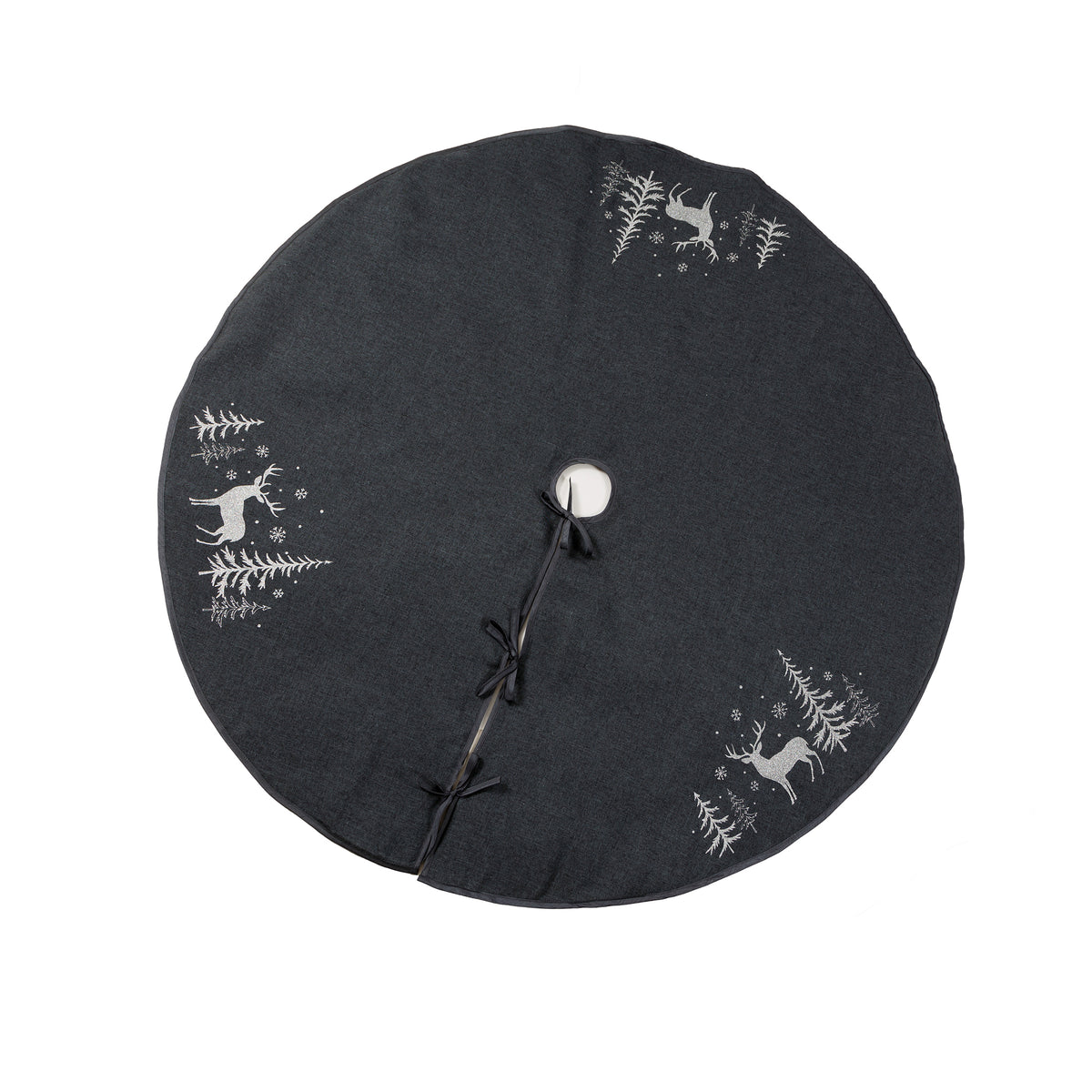 XD18905 Round Tree Skirt 56 Inch Dark Gray