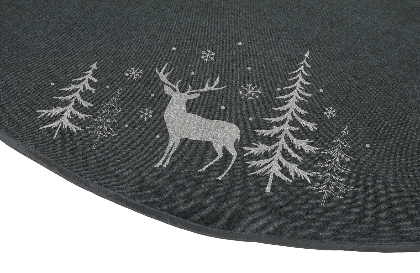 XD18905 Round Tree Skirt 56 Inch Dark Gray