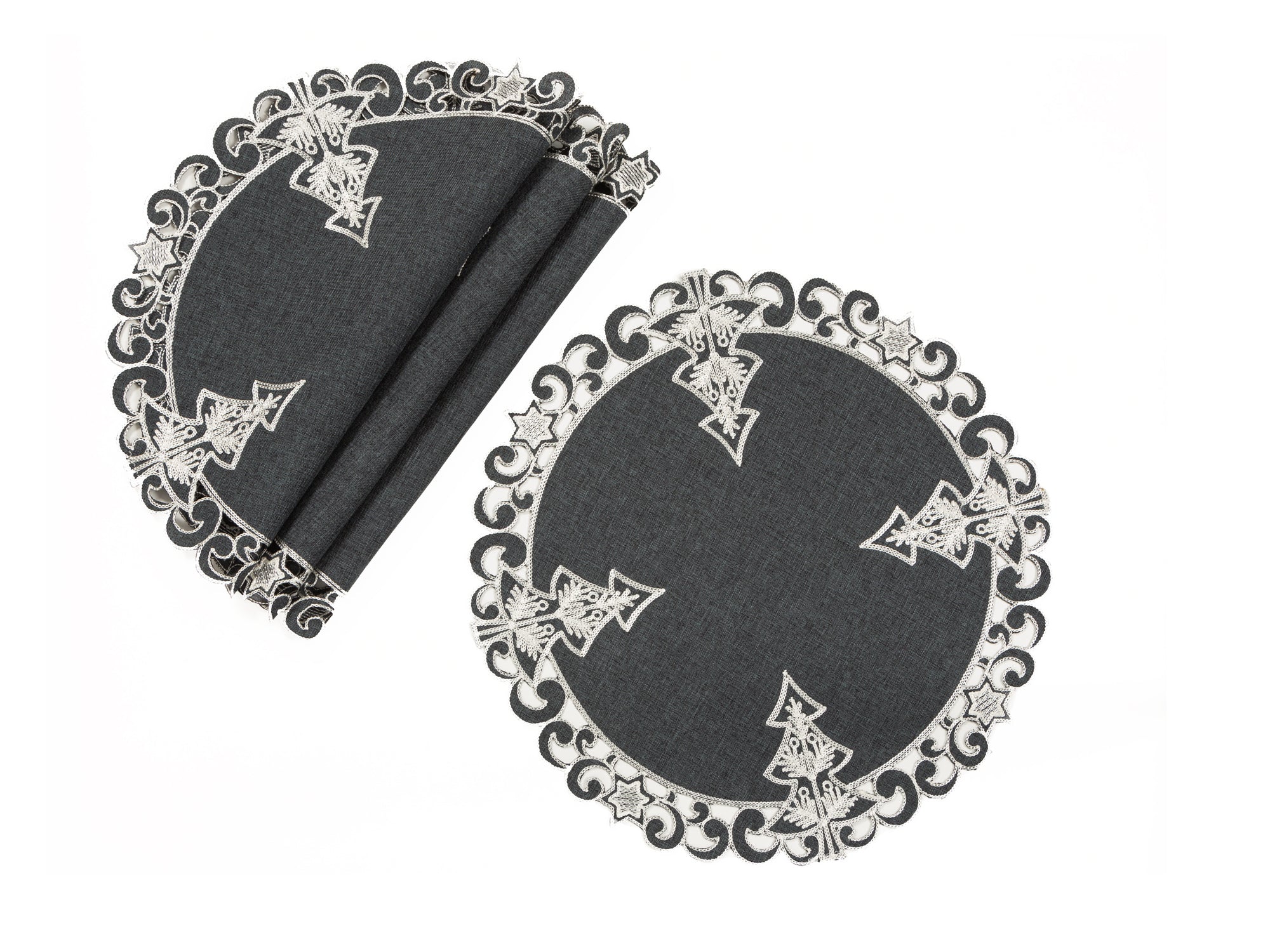 XD18906 Christmas Tree 16'' Placemats, Set of 4