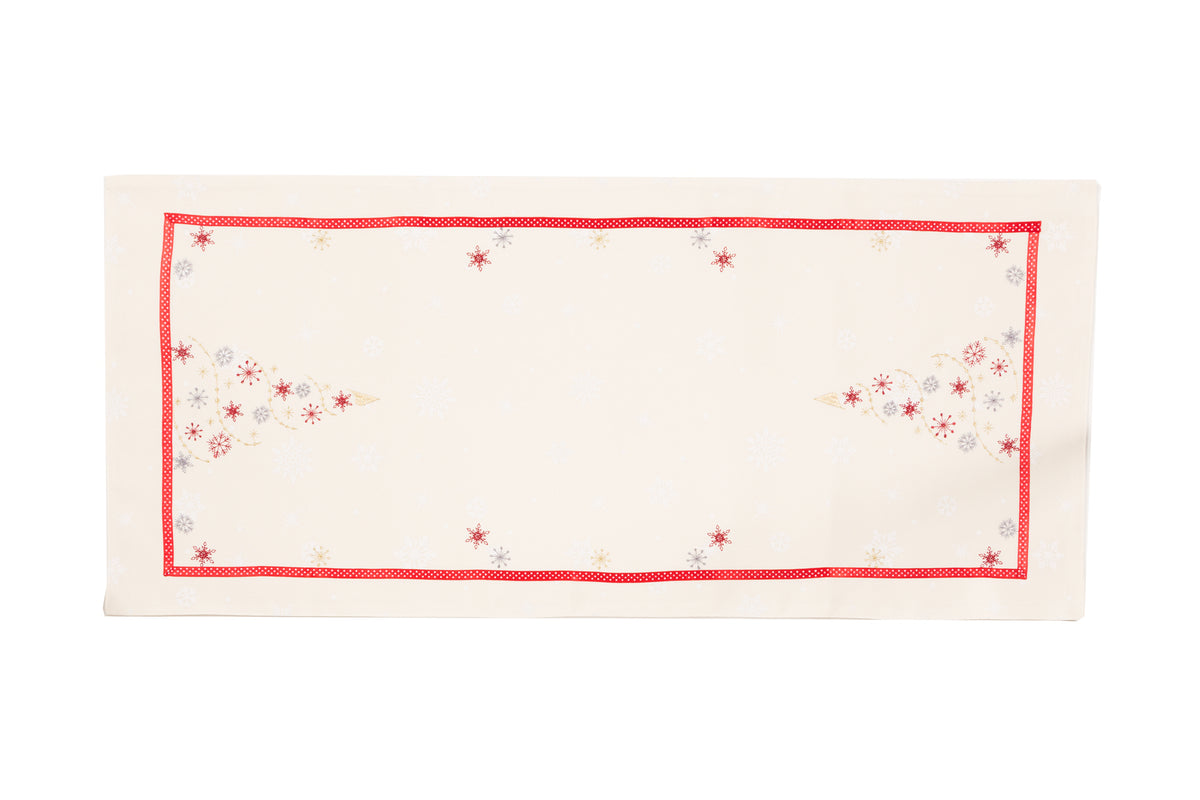 XD18908 Double Layer Table Runner 16x36 Cream