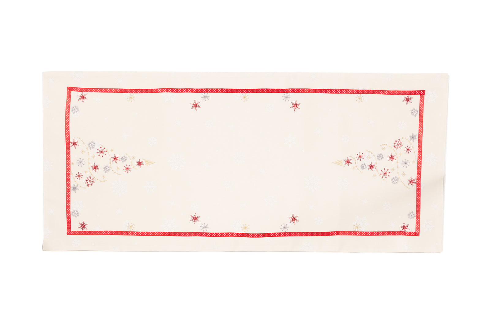 XD18908 Double Layer Table Runner 16x36 Cream