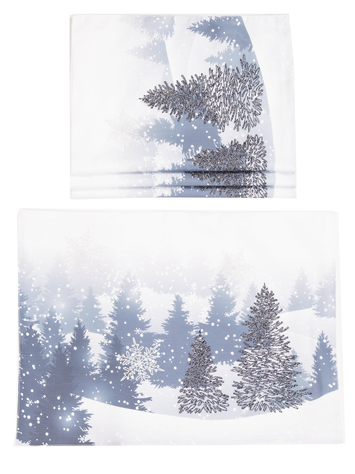 XD18910 Double Layer Placemats Set of 4 14x20 White