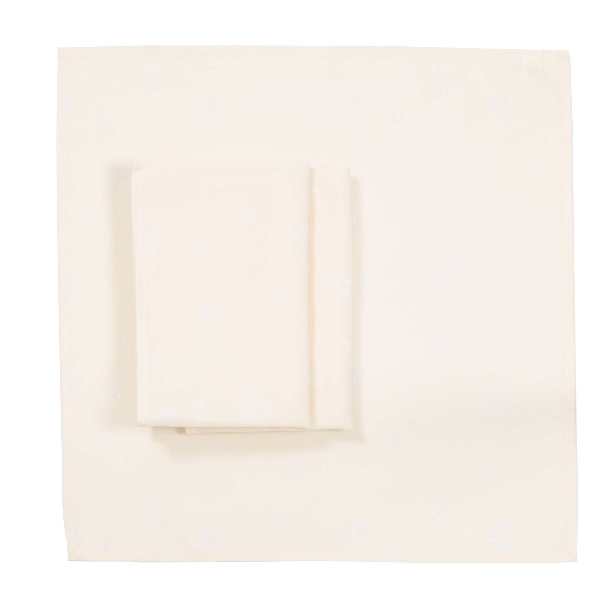 XD18950 Starry Snowflakes 20''x20'' Napkins, Set of 4