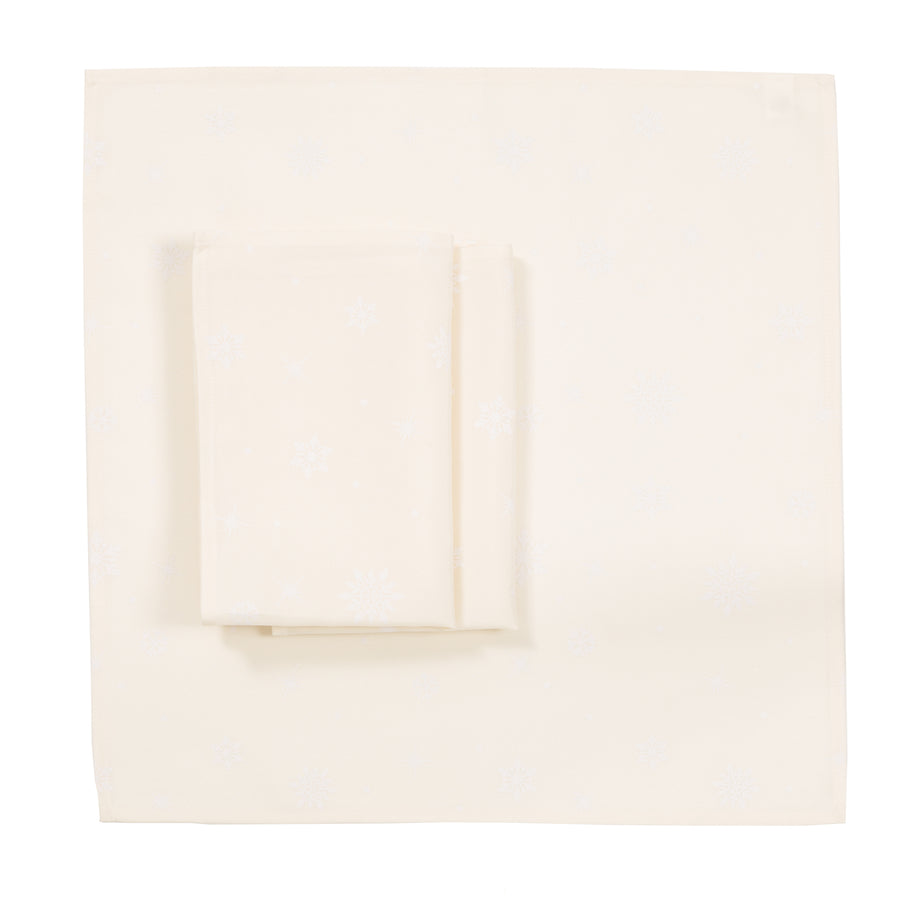 XD18950 Starry Snowflakes 20''x20'' Napkins, Set of 4