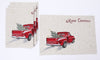 XD19812-Merry Christmas Truck Embroidered Placemats 14 by 20-Inch, Set of 4