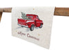 XD19812-Merry Christmas Truck Embroidered Table Runner 16 by 36-Inch