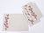 XD19816-Holly Berry Branch Crewel Embroidered Christmas Placemats 14 by 20-Inch, Set of 4