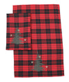 XD19886-Christmas Tree Decorative Tartan Towels 14 by 22-Inch, Set of 2