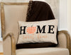 Home Sweet Home Harvest Pillow w/Pumpkin Applique, 12"x20"