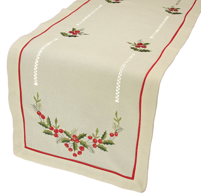 XD5138 Country Holly Berry Placemats Set of 4 14x20