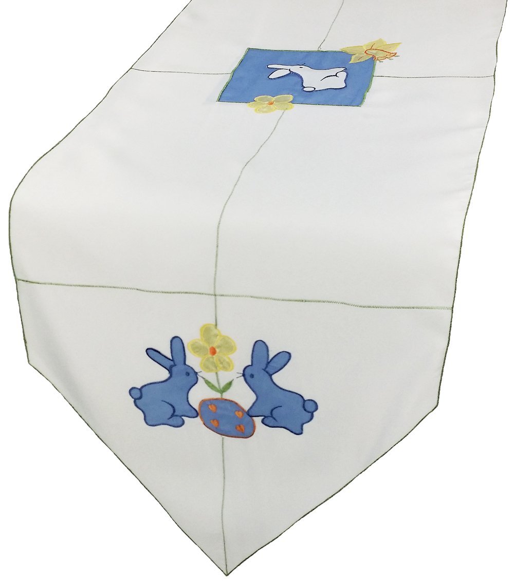 XD67703 Baby Bunnies Appliqué Table Runner 16x34