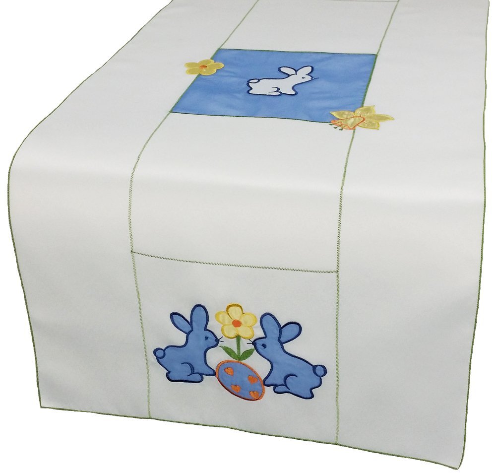 XD67703 Baby Bunnies Appliqué Table Runner 16x34