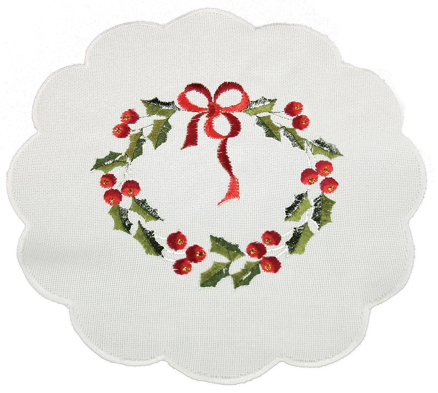 XD68022 Country Wreath Doilies, Set of 4