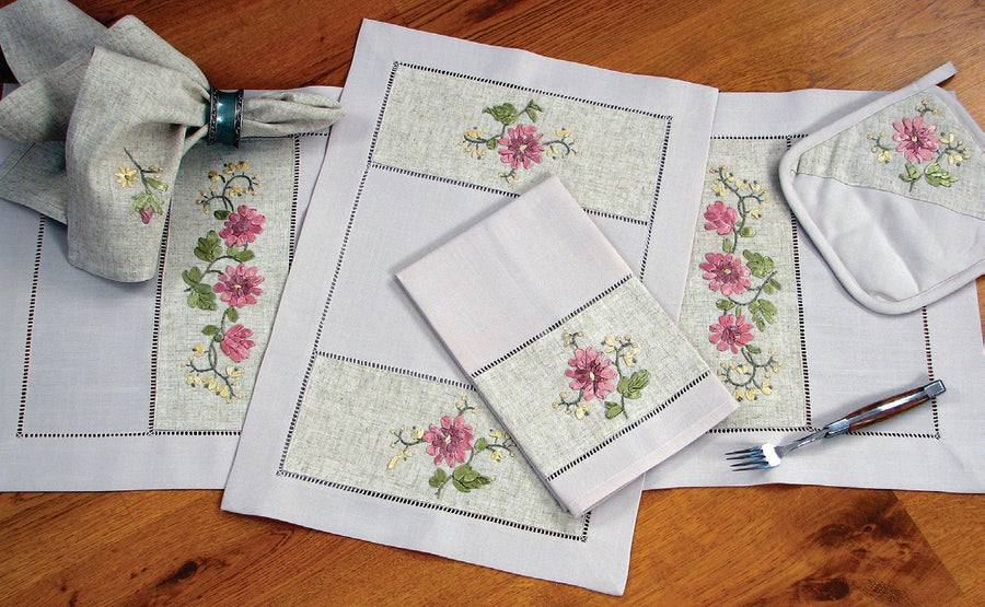 XD68049 Flower with hemstitch Collection