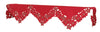 XD795022 Festive Poinsettia Mantel Scarf