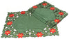 XD93248 Holly Leaf Poinsettia Placemats, 14''X20'', Set of 4