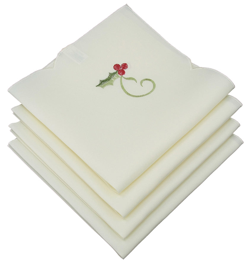 XD99904 Tartan Ribbon Napkins, 21''x21'', Set of 4